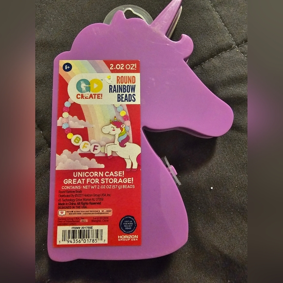 Unicorn case with multi color beads for crafting - Picture 2 of 2